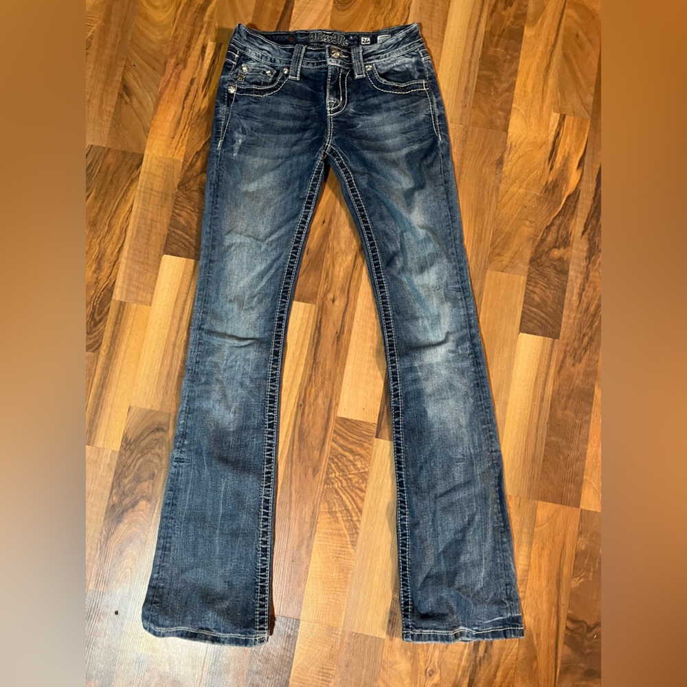 Miss Me Dark Blue Boot Cut Jeans